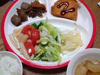 晩ごはん12 09 10 食べて痩せたい 肥満妊婦ﾀﾞｲｴｯﾄ
