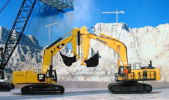 コマツ　油圧ショベル KOMATSU PC1250-8 京商1/50 建設機械 建機好き必見！コマツの油圧ショベルがリアルなIRCとなって京商