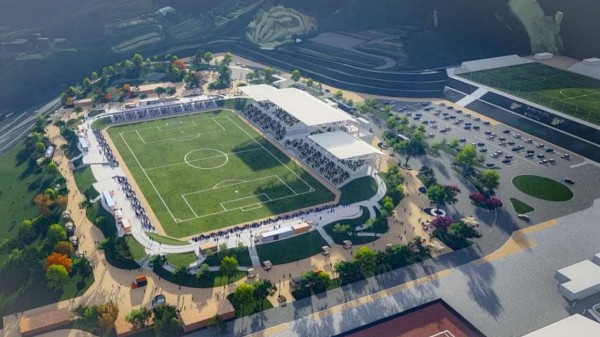 Fc今治 新スタジアム 23年に完成予定 里山スタジアム の計画を発表 事業費はおよそ40億円 今年11月に着工 Jとfの歩き方