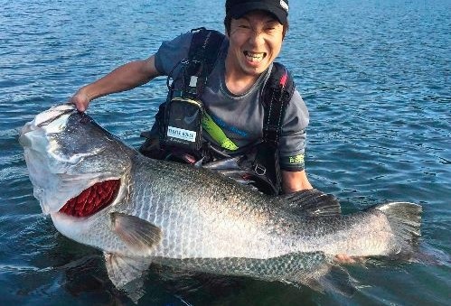 アカメ】全長、重さともに最大記録更新か！？高知県 四万十川で