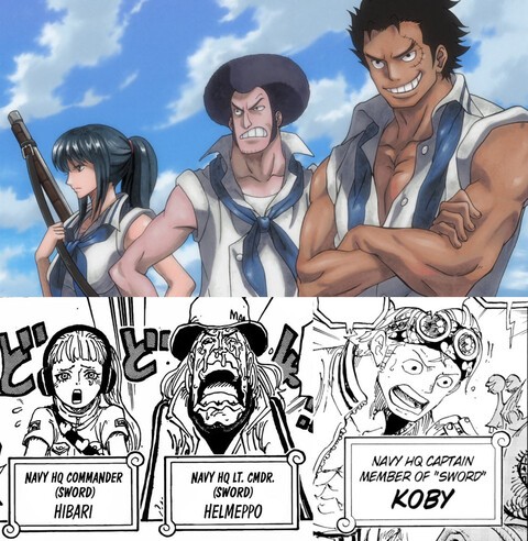 ワンピース 海軍本部中佐 ひばり かわいい ねいろ速報さん