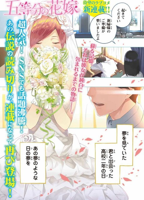 五等分の花嫁 13巻花嫁の髪色 1話アニメと比較 ねいろ速報さん