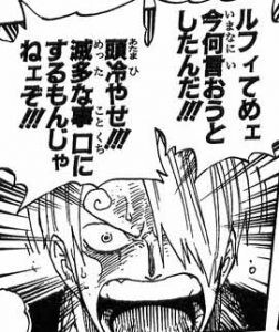 ワンピース サンジ ルフィてめぇ今何言おうとしたんだ ねいろ速報さん