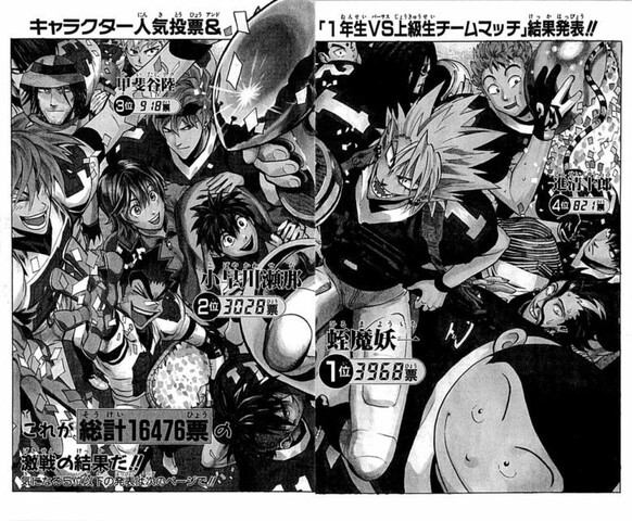 アイシールド21 主人公と同じチームなのに人気ランキング位以内にも入れない奴がいるらしい ねいろ速報さん