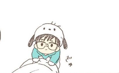 ユーリ On Ice ヴィクトルのパーカーのフードでもぞもぞした後寝てしまうぽちゃゆ 漫画 アニじょし 女性向けまとめサイト