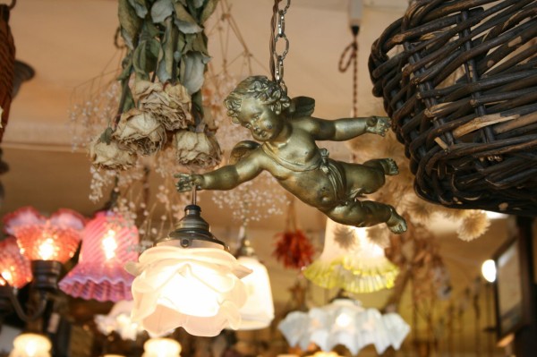 天使エンジェル 天井照明 アンティーク 天使