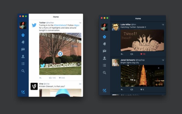 Twitter デザイン一新のos X用アプリ Twitter For Mac 4 0 をリリース インラインビデオ再生 Gifサポートなど Apple Brothers Loves Mac