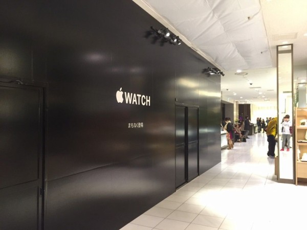 東京の伊勢丹新宿店 4月10日の Apple Watch 先行プレビューに向けショップ イン ショップ工事中 本館1fフロア カルティエ横にオープン予定 Apple Brothers Loves Mac