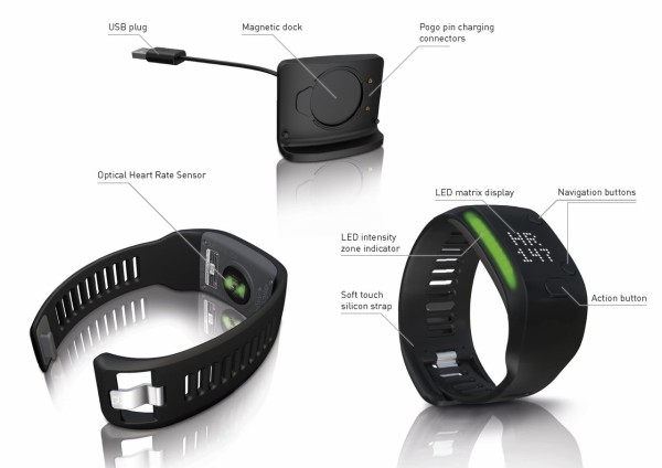 7 10 Adidas Mio光学式心拍センサー内蔵のフィットネスバンド新製品 Micoach Fit Smart を発表 199ドル 14年8月中旬発売予定 Apple Brothers Loves Mac
