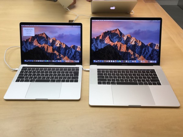 Apple Store (直営店)、13インチ/15インチMacBook Pro (Late 2016 