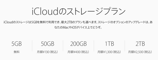 Apple Icloudストレージプランに 2tb の大容量プラン月額2 500円 19 99ドル 月 を追加 Apple Brothers Loves Mac