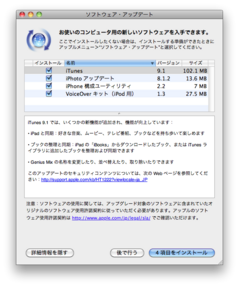 ソフトウェア アップデート Itunes 9 1 Itunes 9 1 For Windows 64 Bit Voiceover キット Ipod 用 1 3 Quicktime 7 6 6 For Leopard Windows Iphone 構成ユーティリティ 2 2 Mac Windows Mobileme コントロールパネル 1 5 1 Windows Apple Brothers