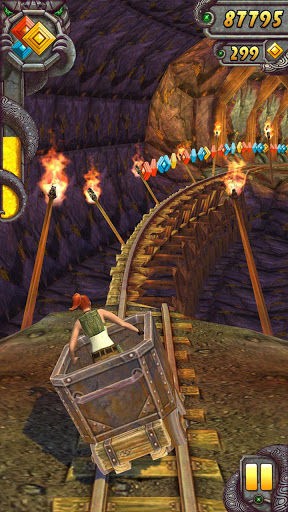 Temple Run 2 ロープアクション トロッコ 新要素満載の大ヒットランニングゲームの続編 スマホ無料アプリ 情報局 Iphone Android