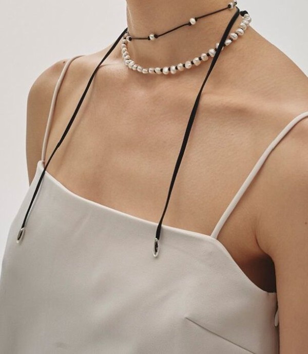 todayful パールリボンチョーカー　エクリュ todayful Pearl Ribbon Choker エクリュ todayful パールリボン