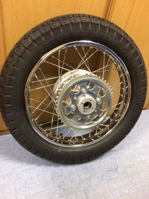 CB750FOUR レストア日記 ホイール組立 ③ ドリブンスプロケット