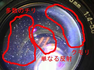 中古チェック レンズ編 光学系チェック3（LEDライトで照らす） : Ginsya