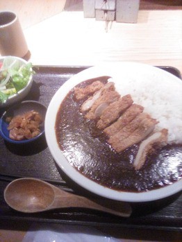 カツカレー 堂々のチキンカツカレー 車 渋谷南口店 今日も上機嫌ってわけないだろ