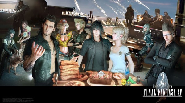 2周年 Ff15 主要メンバーが一堂に会する2周年記念イラスト 壁紙 が公開 Ps5速報