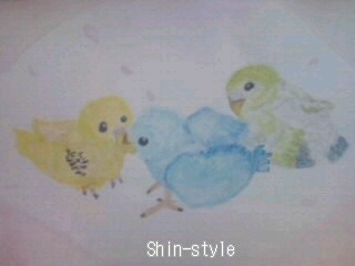 去年の今頃描いたコザクラインコ ペット似顔絵 ハムスターとシェパードイラスト漫画