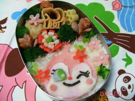 ドキンちゃんのお弁当 キャラ弁 Asamiのお弁当 簡単かわいいキャラ弁の作り方