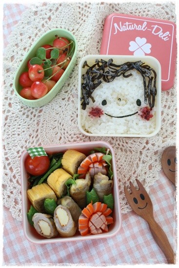 女子中学生弁 Instagramで話題の 顔弁 Asamiのお弁当 簡単かわいいキャラ弁の作り方