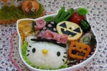 ハロウィンキティのお弁当 Asamiのお弁当 簡単かわいいキャラ弁の作り方