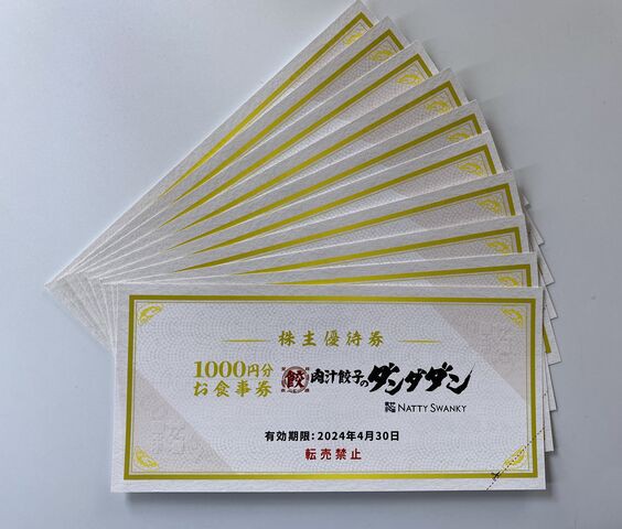 NATTY SWANKY ダンダダン 株主優待券 20000円分 NATTY SWANKY ダンダダン 株主優待券 20000円分