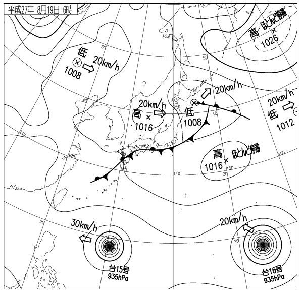 西日本は雨が降りやすい 東日本も雲が広がりやすい 15年8月19日 ある社会人の成長日記