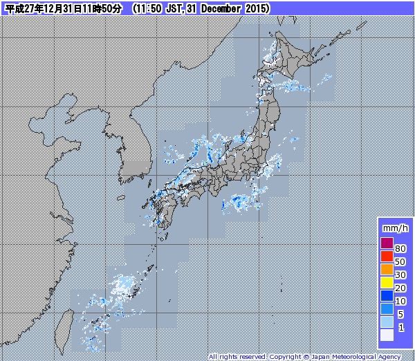 15年年末 16年正月の天気まとめ 15年12月31日 5年目気象予報士の成長日記