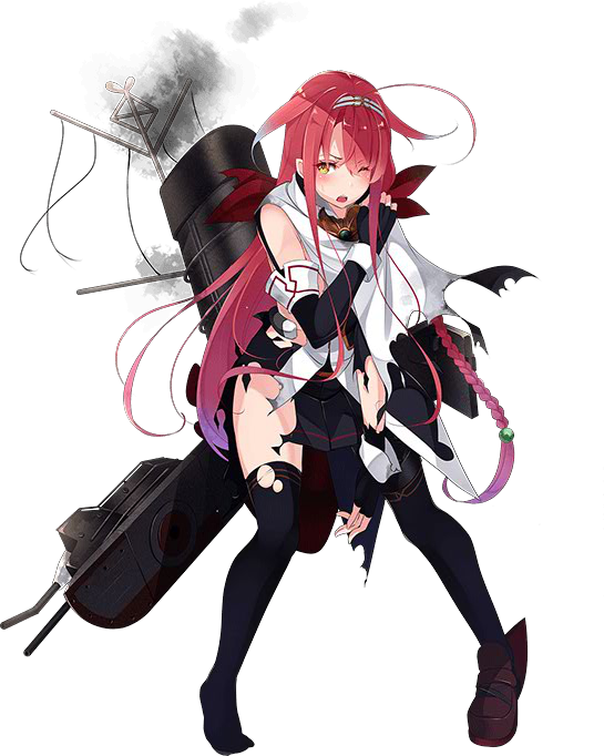 艦これ アーケード 白露型 駆逐艦 夕立改二 梅雨mode 中破 ホロ 雷