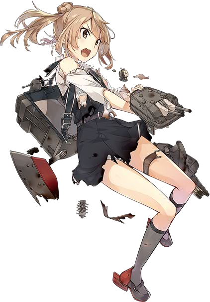 艦これアーケード 満潮 改二 中破 雷↑ スリガオ海峡突入mode（艦これ 