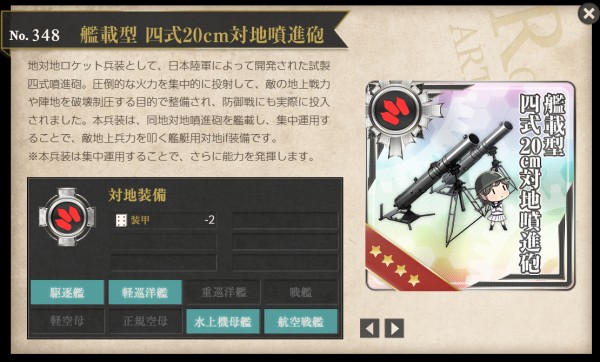 二式12cm迫撃砲改/二式12cm迫撃砲改 集中配備/艦載型 四式20cm