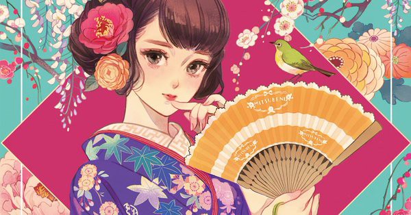 イラスト あおげば雅な風が吹く 扇子女子を描いたイラスト 特集 フィギュア情報 イラスト あおげば雅な風が吹く 扇子女子を描いたイラスト 特集 フィギュア情報
