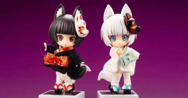 キューポッシュフレンズ くろきつね 黒狐 しろきつね 白狐 まるで物語から出てきたようなキャラクターのotogiラインに可愛い妖怪がラインナップ フィギュア情報