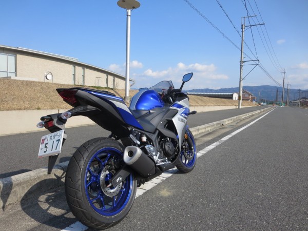 初乗りは試乗にyzf R25 大昔の首都 明日香村 の隣から