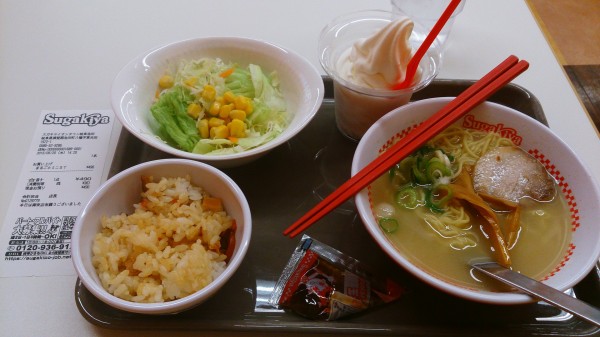 スガキヤまるごとミニセット490円 スガキヤ ザ・ビッグ池田店 岐阜県