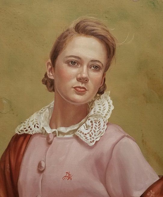 山名将夫　パステル画による美人画 山名将夫画伯の絵が届きました。 : 泰西名画模写画とオリジナル絵画