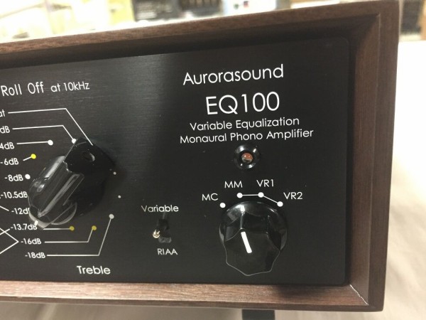 お待たせ! Aurorasound オーロラサウンド EQ-100 可変型マルチカーブ モノラルフォノイコライザアンプ メーカー正規保証 