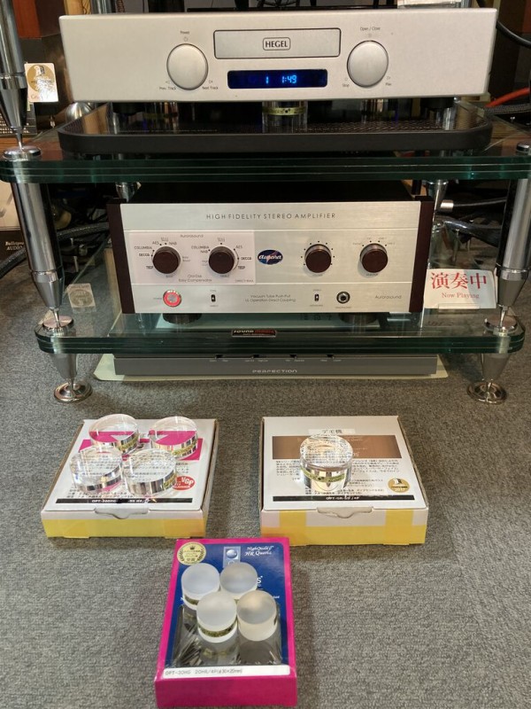 Audio Replas HG-HRシリーズ 石英インシュレーター試聴 OPT-100HG-FLAT