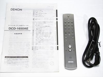 DENON DCD-1650AEデノンCD/SACDプレイヤーシルバーリモコン付 ちゃんとSACD。DENON DCD-1650AE – ぎりレコ