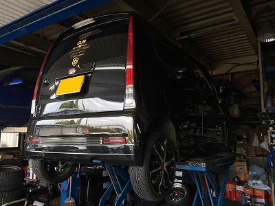 ムーヴ（L175S）の4本出しマフラー交換 : オートライフハノ