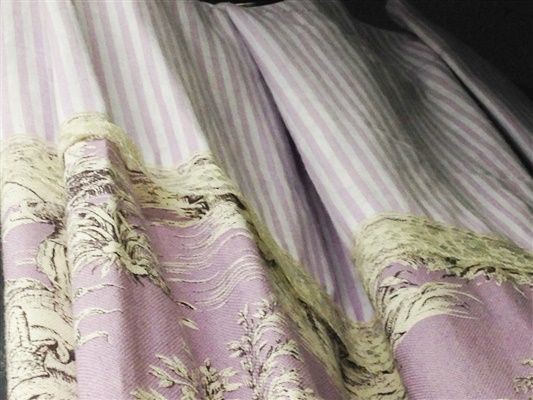 トワルドジュイを使ったカーテン : カルトナージュなどのフランス手芸 