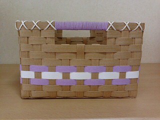 透かし模様の収納BOX(ミックス) エコクラフト作品 ひら