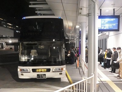 2016年12月2日関東バス 東京ミッドナイトエクスプレス京都号（バスタ