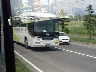 13年6月25日北海道バス 函館特急ニュースター号 上湯川町 札幌駅前 バスの中の人の乗りもの記録