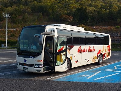 19年4月21日広交観光 サンサンライナー 広島バスセンター 岡山駅西口 バスの中の人の乗りもの記録