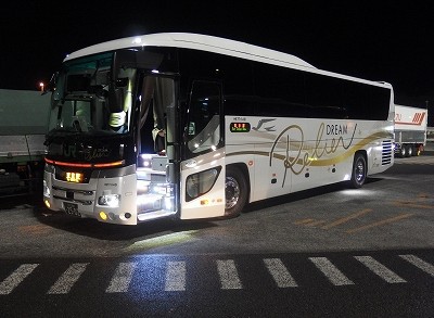 2017年4月3日ジェイアールバス関東 ドリームルリエ2号（大阪駅JR高速