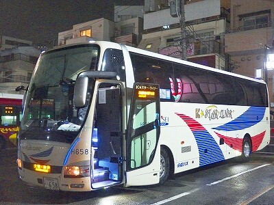 21年7月8日京成バス 千葉 大阪 神戸線 海浜幕張駅 神戸三宮 バスの中の人の乗りもの記録