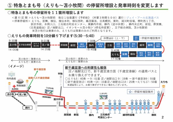 22年2月26日ジェイ アール北海道バス 特急とまも号 苫小牧駅前 えりも駅 バスの中の人の乗りもの記録