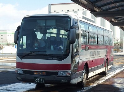 21年2月2日北海道中央バス 高速とまこまい号 苫小牧フェリーターミナル 札幌駅前ターミナル バスの中の人の乗りもの記録